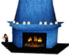 Blue Fireplace