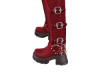 Red HighTop Buckled boot
