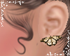 L>Tan-Butterfly Earring