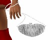 SILVER  HEART  PURSE