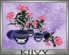K| Kokeshi roses n vases