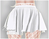 E| White Fishnet Skirt
