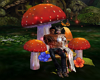 Pixie Mushroom Bench 2ps