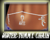 [bamz]SISTER tummy chain