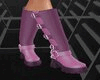 Purple_leather boots