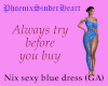 Nix sexy blue dress (GA)