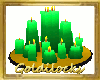 Green Table Candles - G