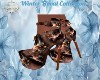 WINTER FLORAL BOOTS BRWN