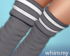 Cozy White Grey Socks