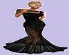 Black Silk Evening Dress