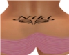 Niki xxl back tattoo