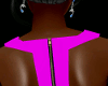 Back Zip Hot Pink Dress