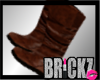 -B- Brown Leather Boots