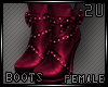 2u Diamond Cranbery Boot