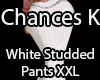 White Studded Pants XXL