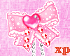 [xp] pink animated bow