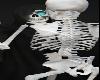 Evil Black Caped Skeleton with Dancing Skeleton Halloween Costum