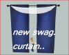 new swag curtain blue.