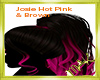 Josie Hot Pink & Brown