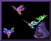 4 Neon Flying Fairies