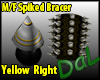 Spiked Arm Bracer Yel Rt