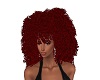 Peinado afro rojo long