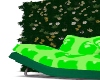 green pillows