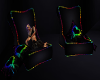 Rainbow Heart  Chairs