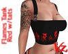 Flame Tank Black Red Tat