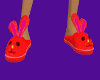 [SL] Red Bunny Slippers