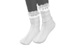 LOUNGE White Frill Socks