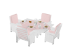 Lex Table Pink/W