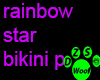 prego rainbow star bikin