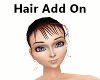 Hair Add On Deep Red