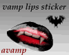 Vampire Lips sticker