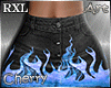 Flame skirt blue RXL