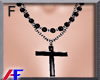 AF. Pearl Cross Necklace