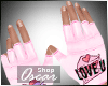 ! LOVEU Pink Gloves
