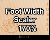 Foot Width Scaler 170%