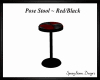 Pose Stool ~ Red/Black