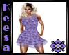 Club Dress Purple Ruffle