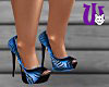 Tropical Palm Heels blue