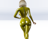 Yellow Latex Catsuit D