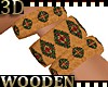 3 Wooden Bangles - R