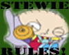 Stewie Rules Sticker