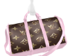 brown/pink LV bag