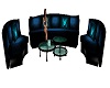teal.black couch