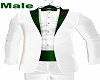 Tuxedo White Green Male