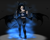 Demon Bat Girl Black Jeans