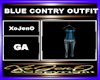 BLUE CONTRY OUTFIT